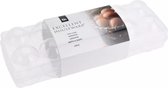 Eierhouder - Eierdoos kunststof transparant 27x9cm 12 stuks - Koken & Tafelen - Eieren -Eierhouder voor koelkast - Opbergbox - 2 stuks