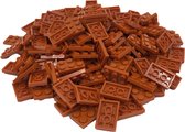 200 Bouwstenen 2x3 plate | Koffie | Compatibel met Lego Classic | Keuze uit vele kleuren | SmallBricks