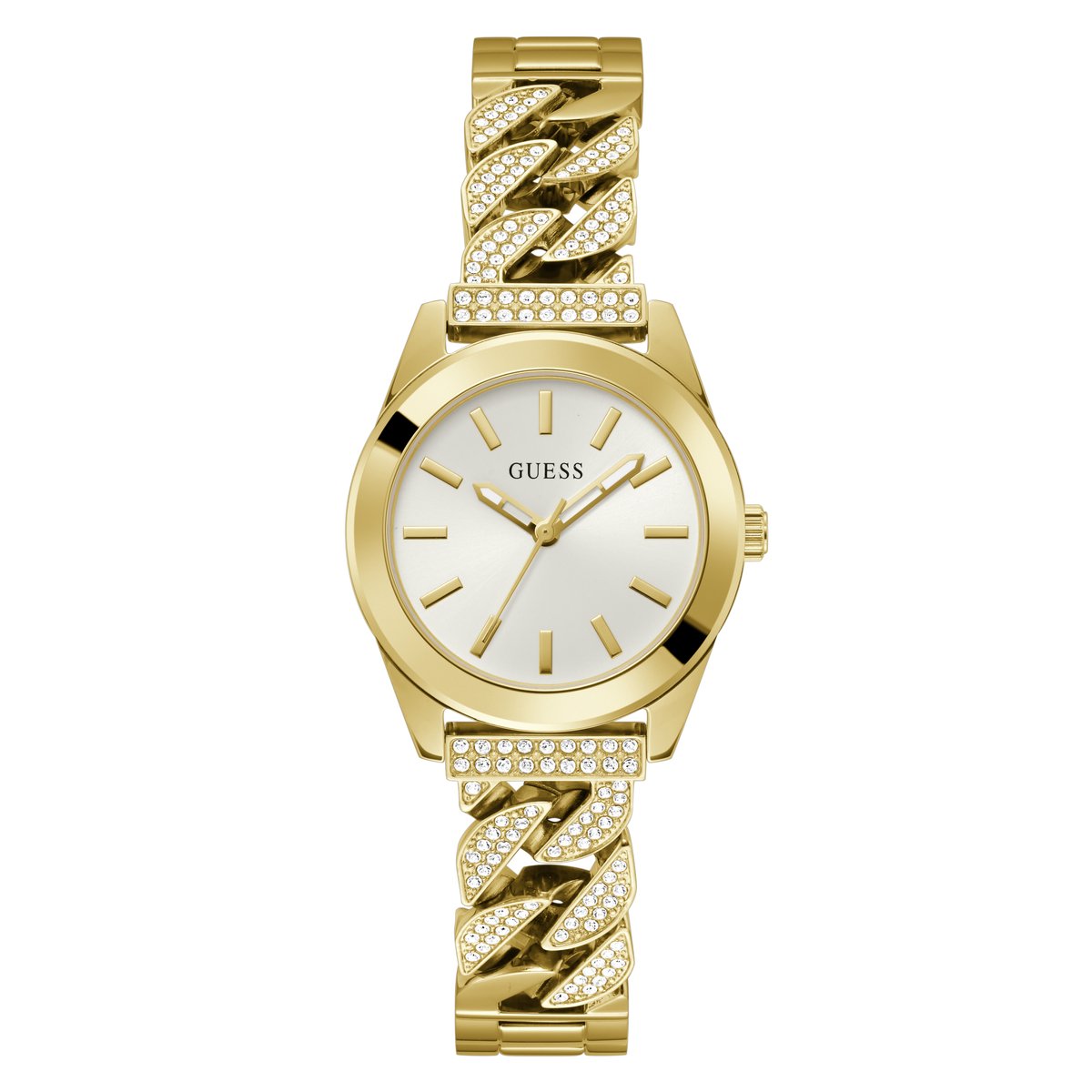 GUESS GW0546L2 dames horloge 32 mm - Goudkleurig