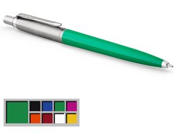 Parker Jotter Originals balpen | Klassieke groene afwerking | medium punt | blauwe inkt | 1 stuk