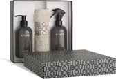 Boutoi - Giftset - Harmony - Black Amber - Luxe Cadeauset inclusief: Handzeep, Roomspray & Handdoek - Unisex