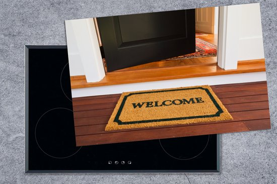 KitchenYeah® Inductie beschermer 80.2x52.2 cm - Een uitnodigende mat en voordeur naar aangepaste woning. - Kookplaataccessoires - Afdekplaat voor kookplaat - Inductiebeschermer - Inductiemat - Inductieplaat mat