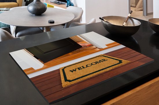 KitchenYeah® Inductie beschermer 80.2x52.2 cm - Een uitnodigende mat en voordeur naar aangepaste woning. - Kookplaataccessoires - Afdekplaat voor kookplaat - Inductiebeschermer - Inductiemat - Inductieplaat mat