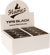 Flamez Filter tips - Filter tips - Filter tips books - Doos 50 stuks - Zwart - 60x20mm