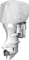 ProPlus Buitenboordmotorhoes - Geschikt voor 50-115PK buitenboordmotoren - Afdekhoes - Beschermhoes - 600D Polyester - UV-gestabiliseerde Bootmotor hoes - Geschikt voor zeewater - Eenvoudig te bevestigen - 76 x 40 x 52 cm - Lichtgrijs