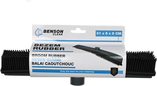 Benson Bezemkop met Rubberen Haren - Statische Werking - 31 cm - Binnen en Buiten van Benson — afbeelding 3