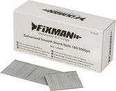 Fixman - Clous à clous galvanisés 18 G, tige lisse, 5000 pièces 38 X 1,25 mm