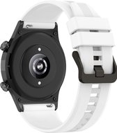 Band Geschikt voor Honor Watch GS3 Silicone Soft Touch Wit
