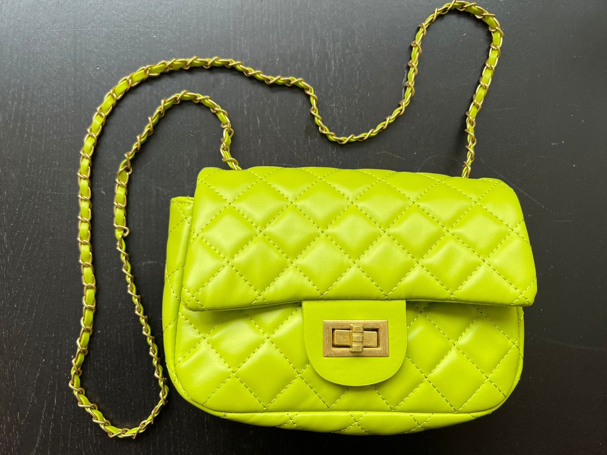 Tas Senna leer lichtblauw