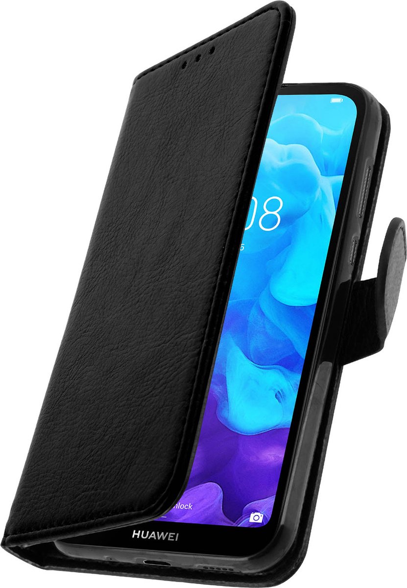 Geschikt voor Huawei Y5 2019 en Honor 8S Bookcover Video Support Functie zwart