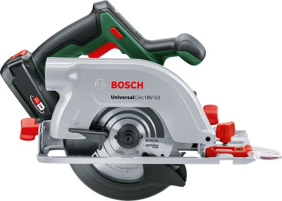Scie circulaire sans fil Bosch UniversalCirc 18V-53 - Avec batterie 18V et  chargeur 