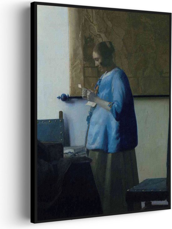 Peinture acoustique Johannes Vermeer Femme lisant une lettre 1663 ...