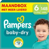 Pampers Baby-Dry Luiers - Maat 6 (13-18 kg) - 148 stuks