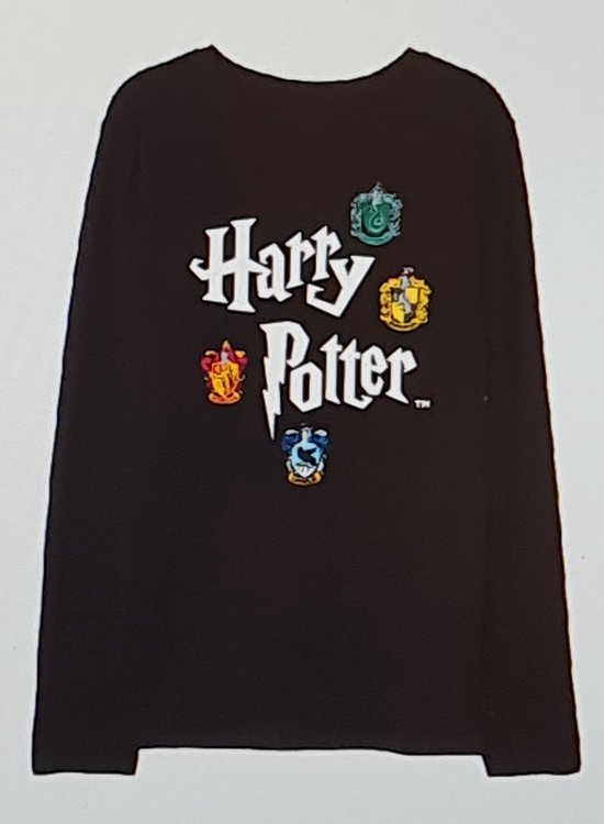 Harry Potter T-Shirt Zwart Maat 116