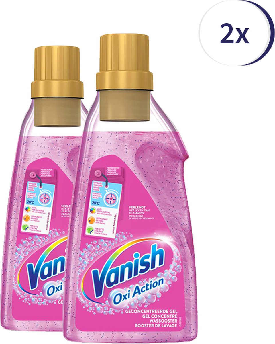 Vanish Oxi Action Wasbooster Liquid - 1500ml x 2 - Voordeelverpakking - Vanish