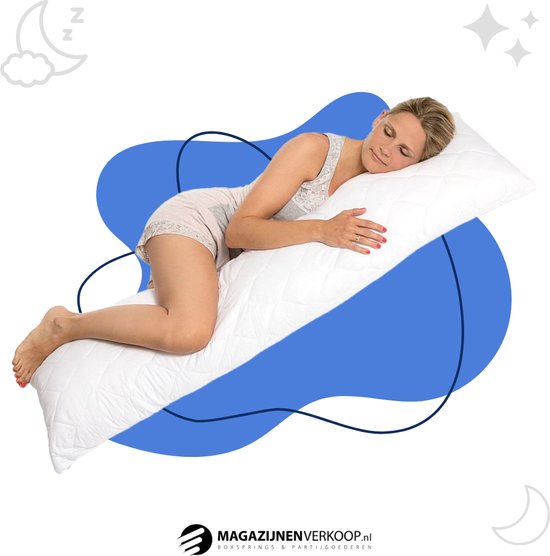 Suite sheets Ondersteunend Lichaamskussen Zwangerschapskussen - 40 x 140cm - Wit - Body Pillow