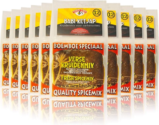 Toko Lien® | 6 x Boemboe Babi Ketjap | voor varkensvlees | Oosters, Aziatisch | Multipack