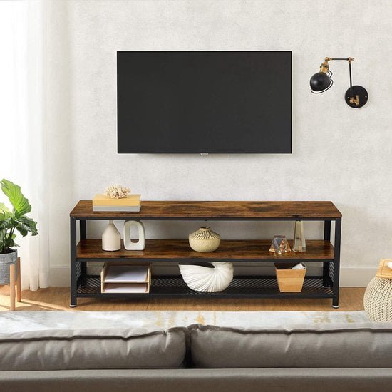 Meuble TV pour TV jusqu'à 60 pouces, grand meuble TV, console, table basse  avec... | bol