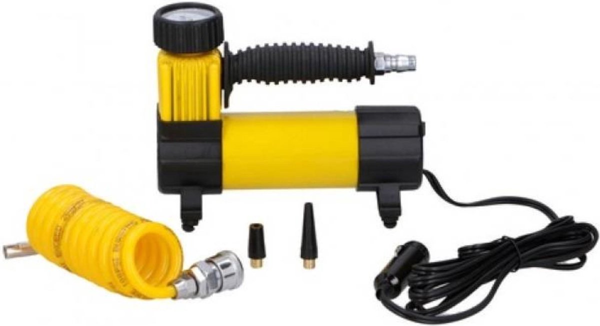 Opgetild Likken plaats Dunlop Mini Compressor - 12V - Incl. 3 Adapters - via Sigarettenaansteker |  bol.com