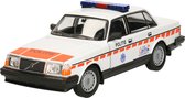 Welly - Modelauto - Volvo 240GL 1986 - politieauto - 20 x 7 x 6 cm