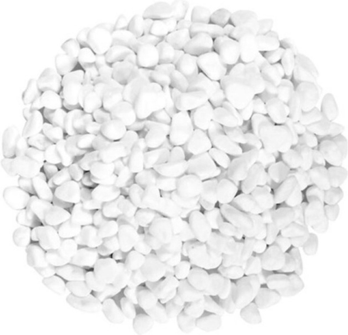 Concorde Decoratie steentjes - wit - 350 gram - kiezelstenen - hobby stenen - 2,5 cm - decoratiesteentjes
