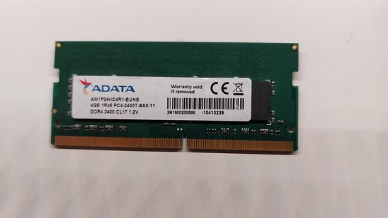 Adata 4 GB 1Rx8 PC4-2400T-SA0-11 s0dimm AM1P24HC4R1-BUNS ddr4