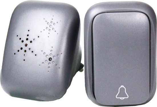 EcoSavers Kinetic Doorbell Mini - Draadloze Deurbel - Zender (drukknop) werkt zonder batterijen - stroom wordt door drukbeweging kinetisch opgewekt — afbeelding 2