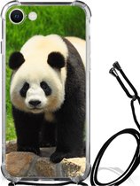 Coque en Siliconen TPU iPhone SE 2022 | 2020 | 8 | 7 Coque pour téléphone portable avec bordure transparente Panda