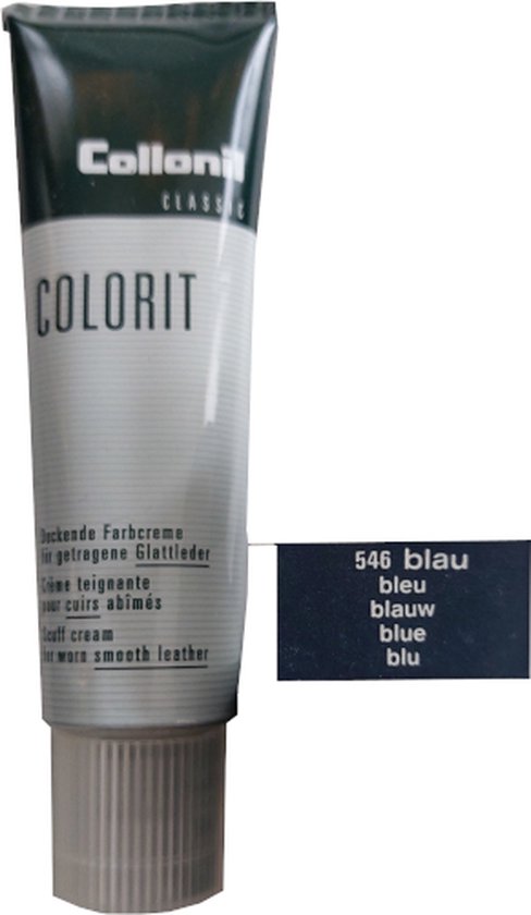 Collonil Colorit - Dekkende Kleurcreme Tube - Blauw - 50ml (Schoensmeer - Schoenpoets)