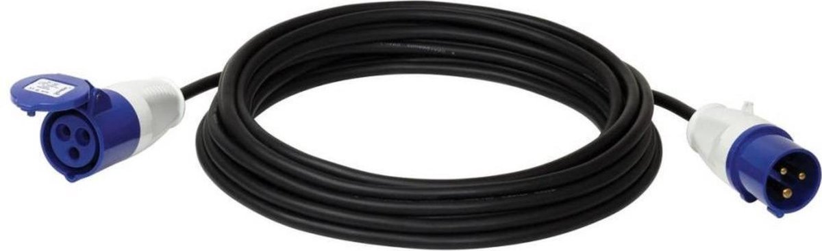 Benson Verlengkabel - Neopreen - IP44 - 20 meter - Blauw - Caravan/Camper/Boot — afbeelding 5