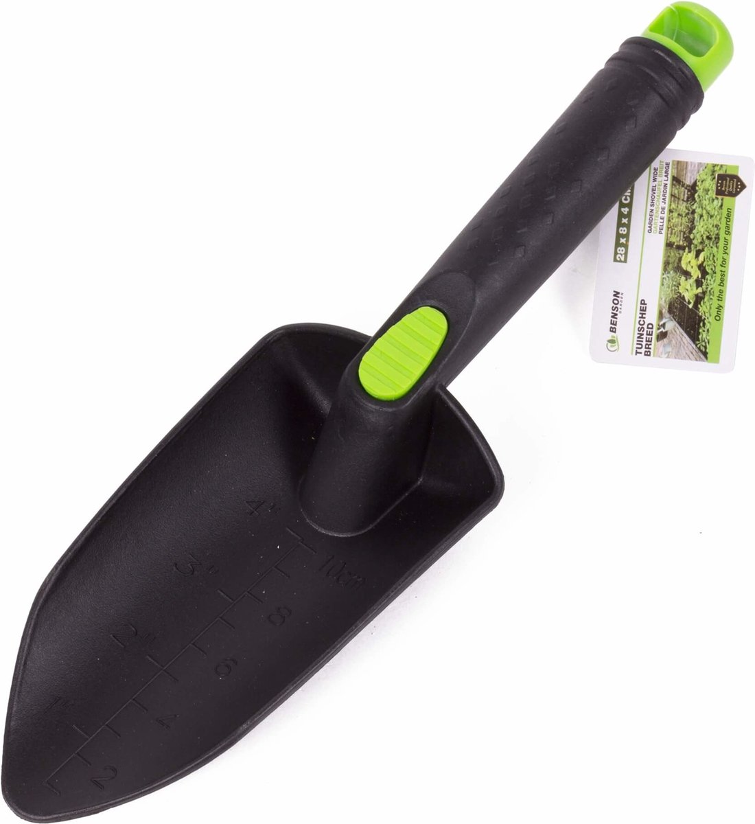 Benson Breed tuinschepje - glasvezelversterkt - 8 cm - grijs/groen