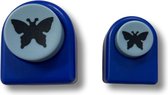Vlinderpons - Set van 2 - Pons Butterfly - papierponsen - 2 vlinder ponsen