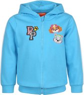 Paw Patrol - Blauwe sweater met rits en capuchon, voor meisjes / 104