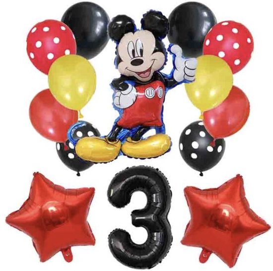 Mickey Mouse Ballonnen Set - Leeftijd: 3 Jaar - 14 stuks - Disney  MickeyMouse... | bol.com