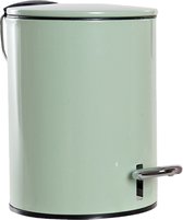 Metalen vuilnisbak/pedaalemmer groen 3 liter 23 cm - Afvalemmers - Kleine prullenbakken