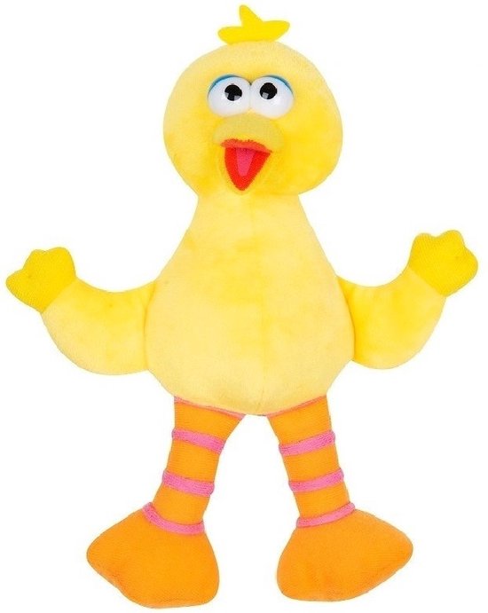 Pino Sesamstraat pluche knuffel 17 cm speelgoed - Big Bird Sesamstraat  figuren cartoon... | bol.com