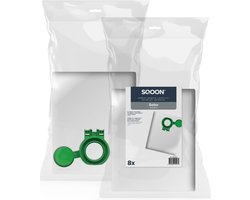 SQOON® Stofzuigerzakken geschikt voor SEBO Airbelt D - Gelijk aan model: 8120ER - High Filtration voor optimale stofopname 8 stuks