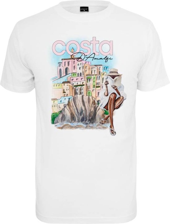 Mister Tee - Costa D' Amalfi Heren T-shirt - XL - Wit