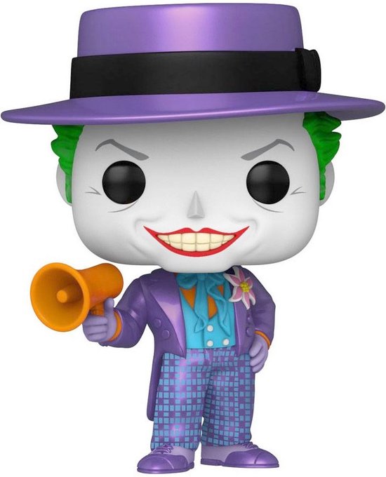 Funko DC Comics POP! & Tee Box Batman 89 Joker avec haut-parleur - taille L