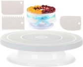 YUNICS Cake Turntable - Cake Baking - Anti-Slip - Turntable - Cake Plate - Cake Decoration Kit - 3 Free Spatules