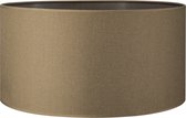 Home Sweet Home - lampenkap cilinder - transparant - canvas - klassieke lampenkap - Ø50cm H25cm - E27 fitting - olijf - groen