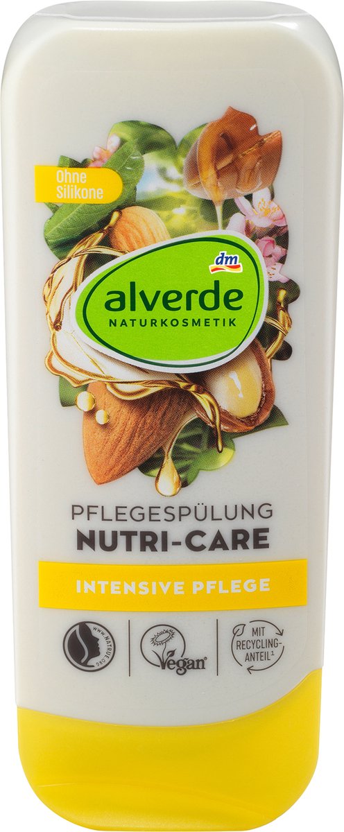 alverde NATURKOSMETIK Conditioner Nutri-Care Organic Almond Organic Argan, 200 ml