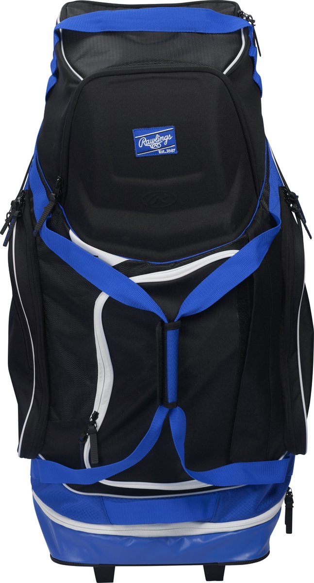 Rawlings R1502 Wheeled Catcher's Bag Color Royal