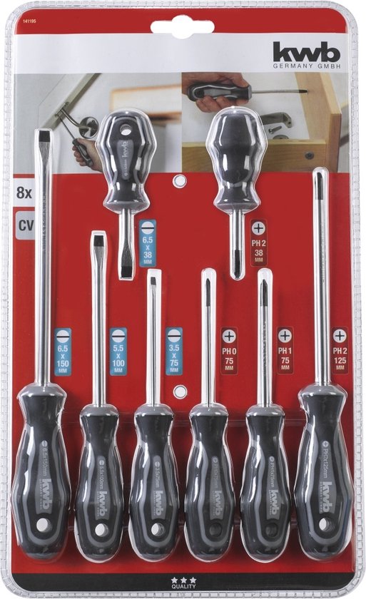 Baseline precisie schroevendraaierset – 6 stuks
