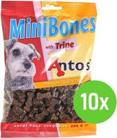 Antos Mini Bones Pens - hondensnoepjes - 200 gram - 10 Verpakkingen