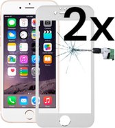 iPhone 7/8 plus full cover 5D screen protector 2x- Temperend galss- Beschermglas- Beschermglas- gehard glas- Hoge kwaliteit - Wit