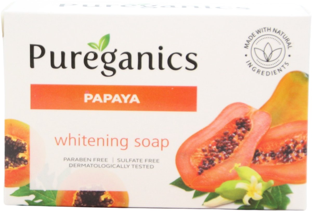 Pureganics Kojie San Papaya zeep, 135 gram