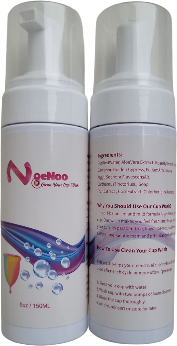 Noenoo | Menstruatie Cup en Disc Reinigings gel | Menstruatiecup reiniger | Natuurlijk product Cup reiniger - Noenoo