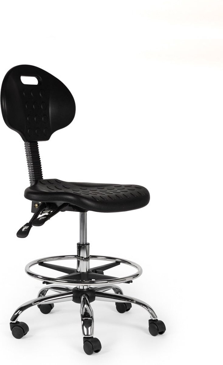 Werkstoel Laag - Zithoogte: 40 t/m 58 centimeter / Voetring 40 cm (+20.00)