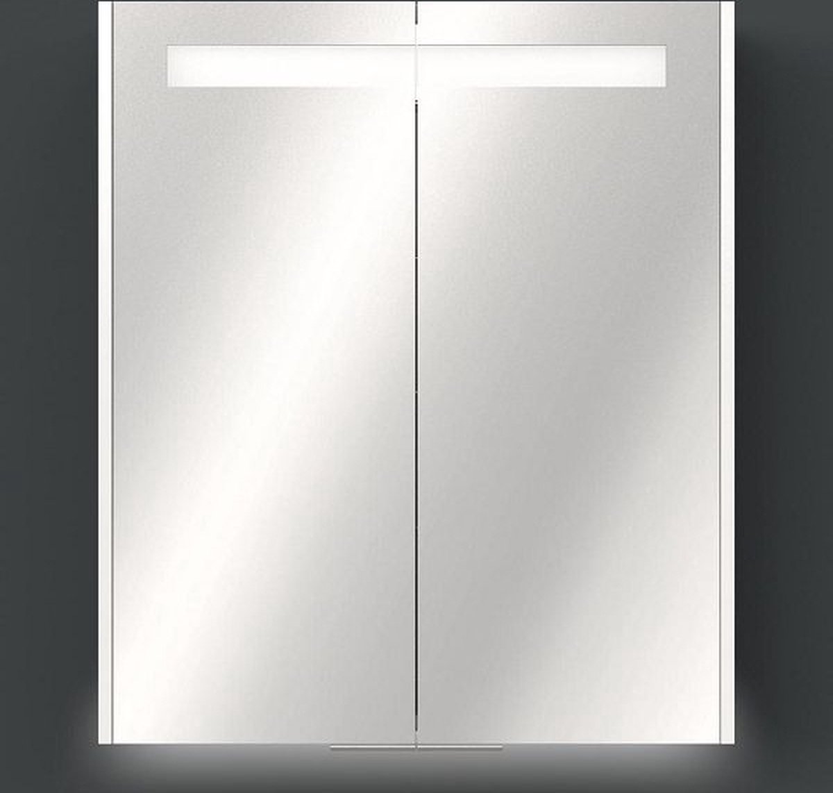 Kariba Faya spiegelkast 60x75x15cm hoogglans wit
